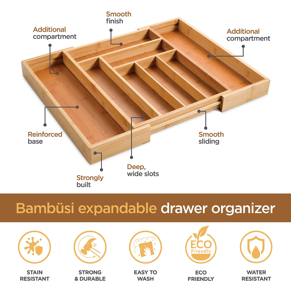 Bambüsi comparaison taille avec couverts pour visualiser capacité