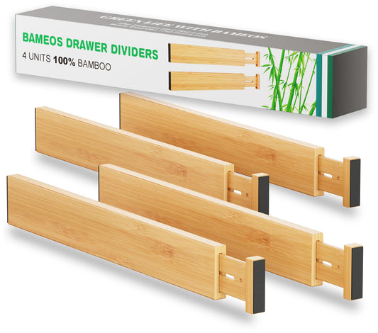 BAMEOS face du produit montrant le lot de quatre diviseurs, organisation instantanée