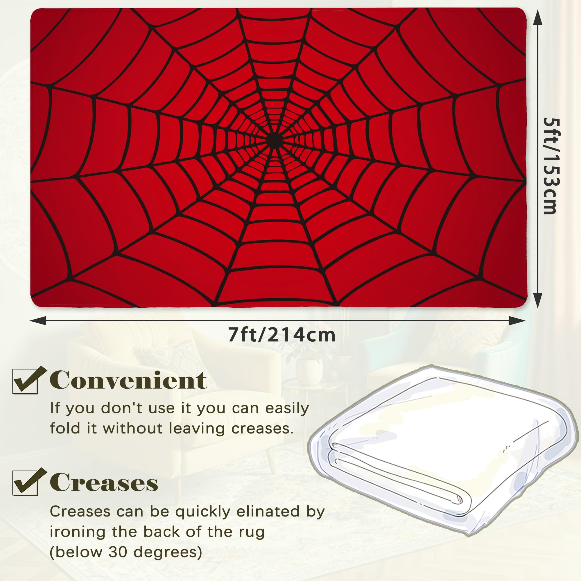 BAMOWEY gros plan motif toile d'araignée, détail décoratif distinctif