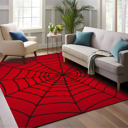 BAMOWEY tapis face avant rouge Spider Web, apporte style et confort