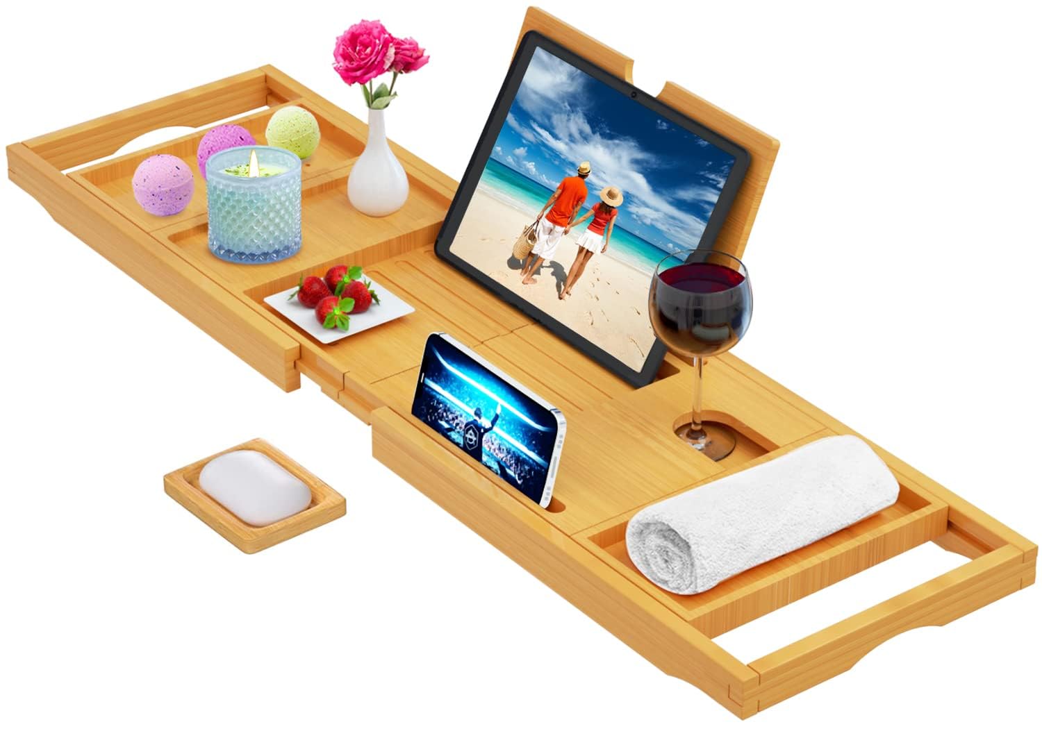 Banlilu plateau en situation spa maison créant ambiance détente