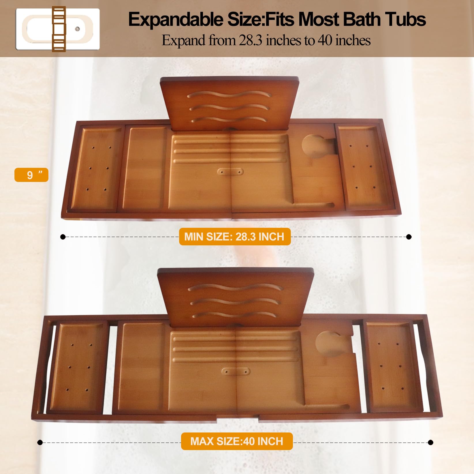 Banlilu support tablette livre incliné, lecture confortable dans le bain