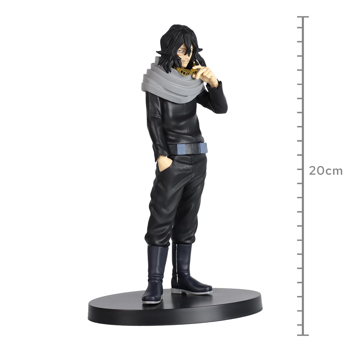 Banpresto Aizawa exposé en vitrine montrant intégration facile à la collection