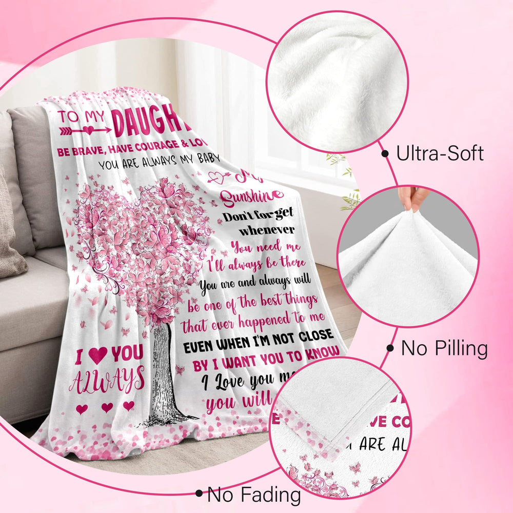 BAOERN scène d'anniversaire avec la fille recevant la couverture comme cadeau touchant