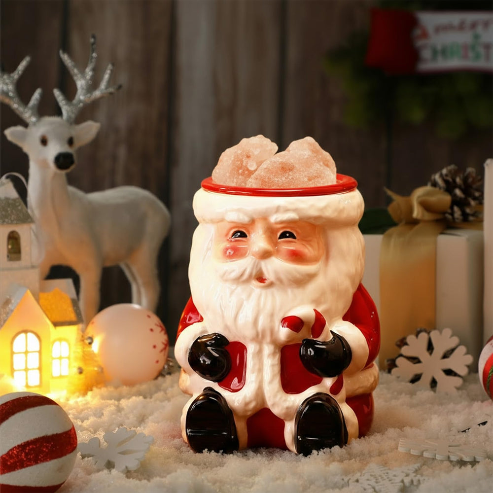 Baquler Père Noël face en céramique, décor festif et fonctionnel