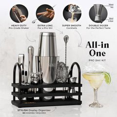 Bare Barrel gros plan sur le shaker Boston 28oz illustrant la qualité inox