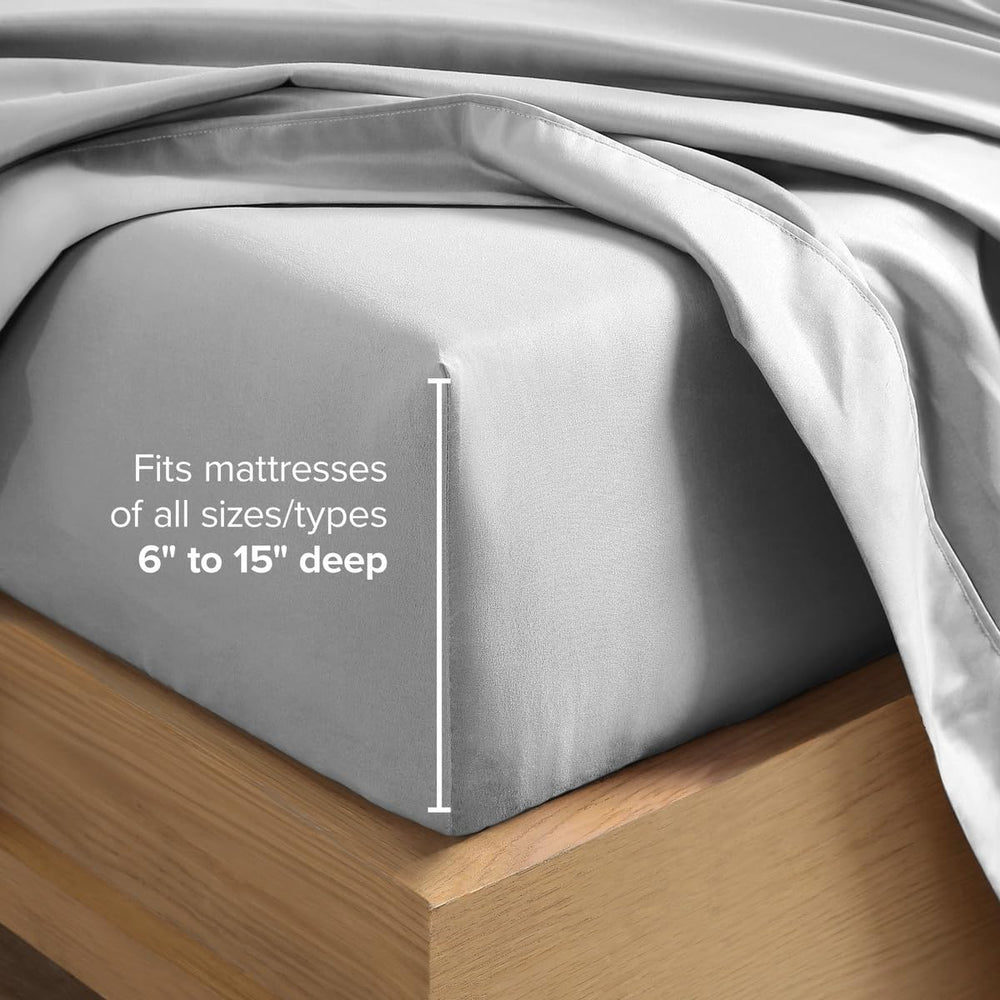 Bare Home poche profonde de la housse adaptée aux matelas jusqu'à 15"