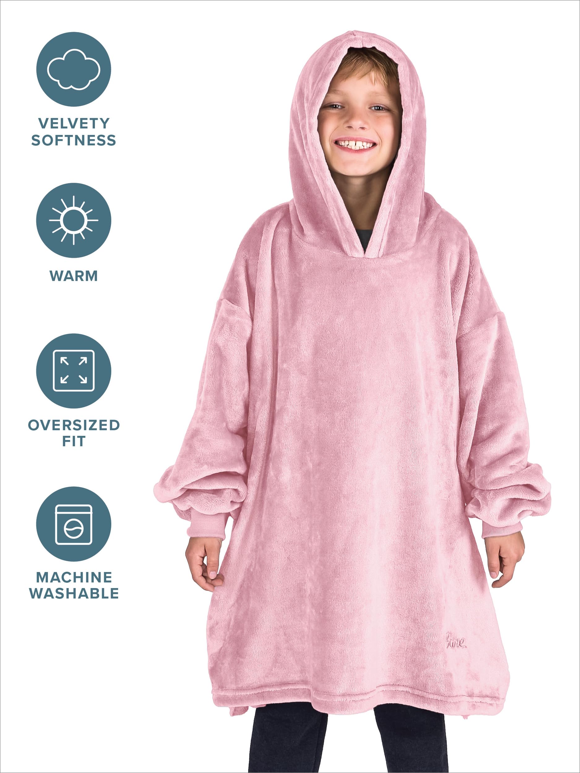 Bare Home capuche ample en microplush protégeant la tête