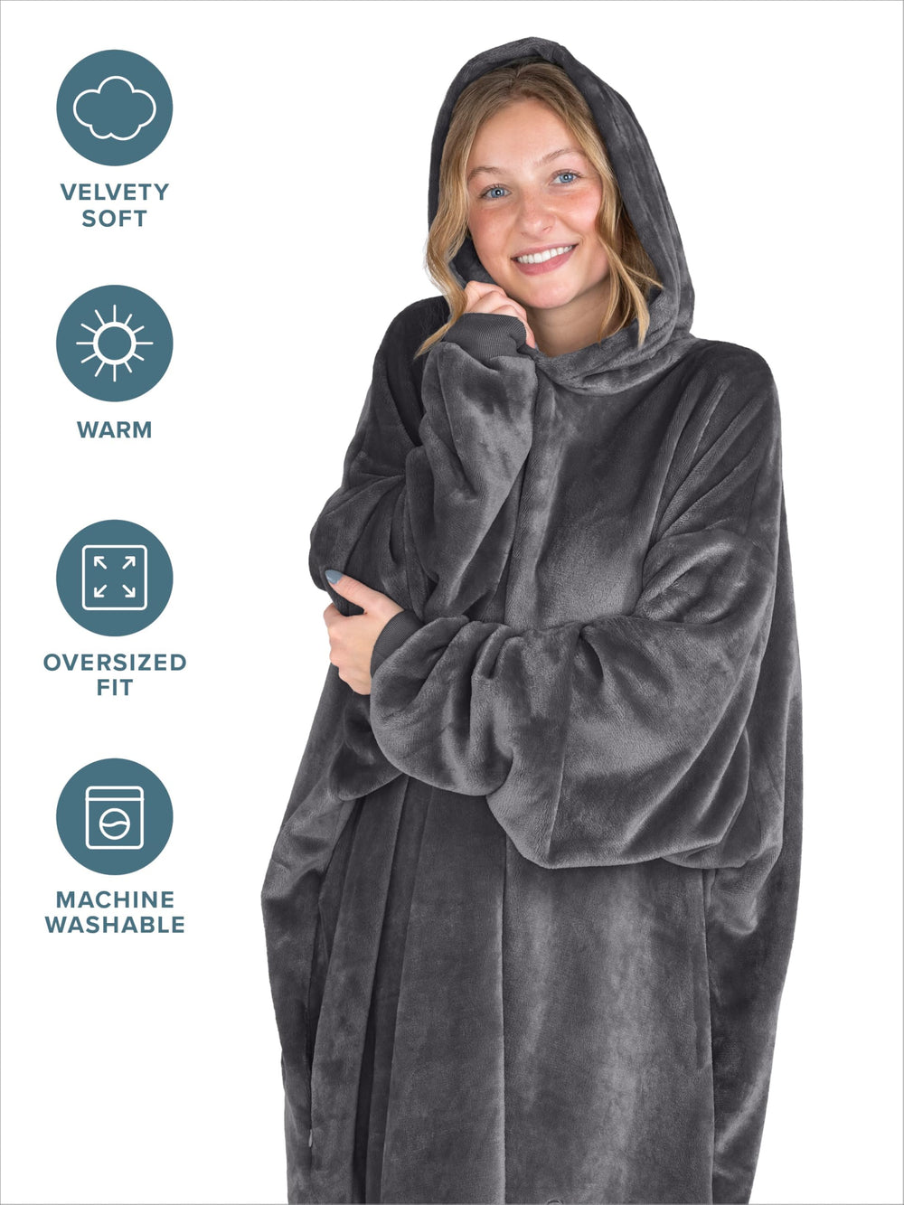 Bare Home capuche oversize enveloppante offrant chaleur et confort