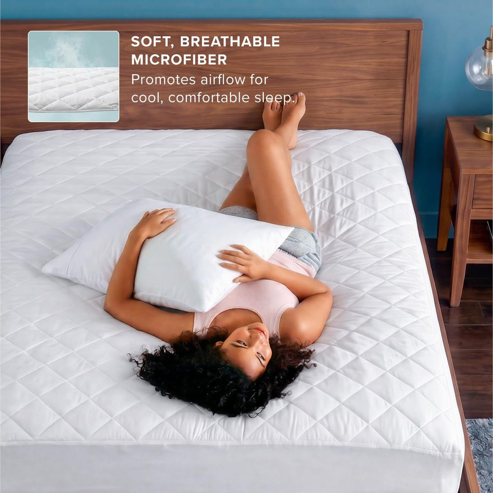 Bare Home coin ajusté autour du matelas illustrant maintien sans glissement