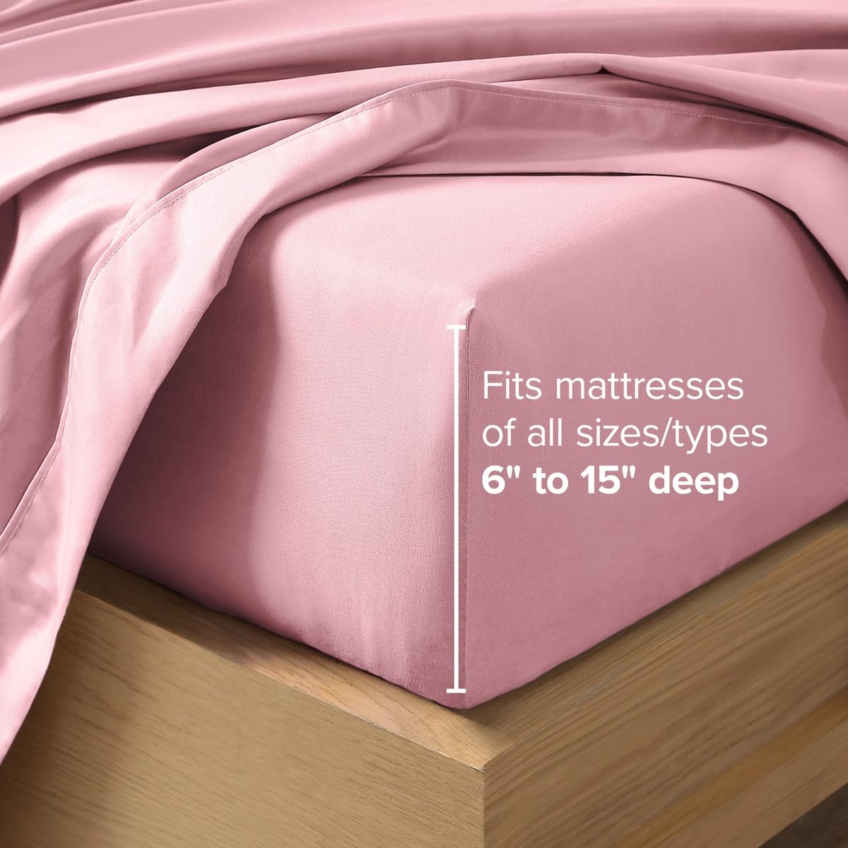 Bare Home coin de matelas bien maintenu grâce à l'élastique complet