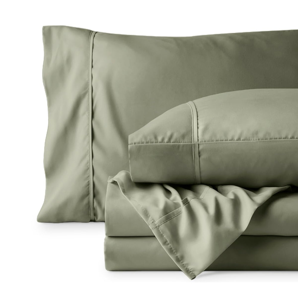 Bare Home photo d'échelle avec mètre et matelas démontrant la poche extra profonde adaptée