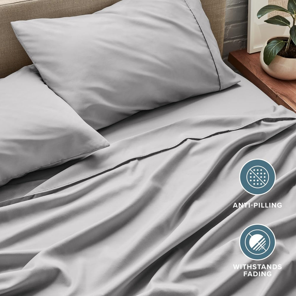 Bare Home comparaison échelle matelas illustrant l'ajustement jusqu'à 15 pouces de profondeur