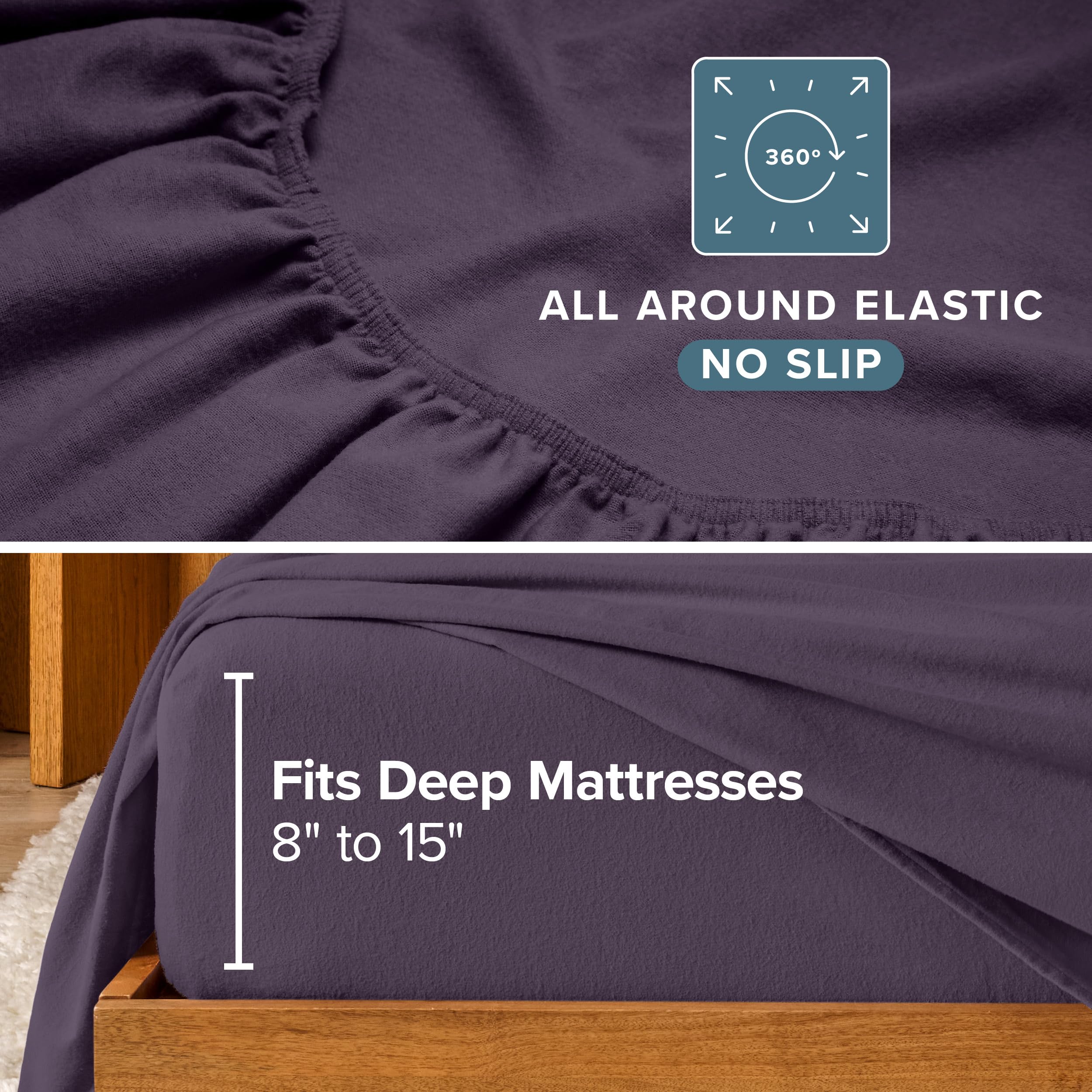 Bare Home comparaison de taille près d’un matelas Queen pour vérifier l’ajustement parfait