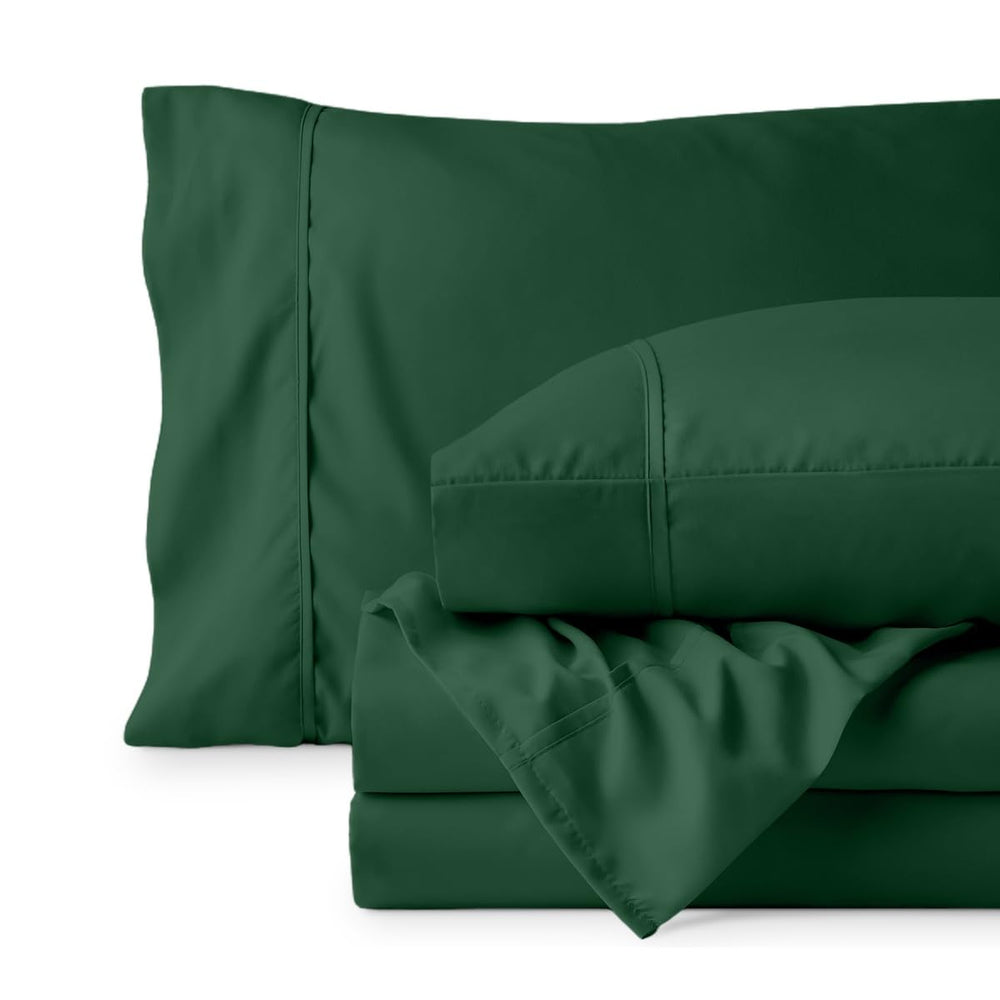 Bare Home comparaison visuelle du drap-housse sur un matelas King pour illustrer l'ajustement