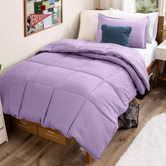 Bare Home couette face lavande montrant style et confort