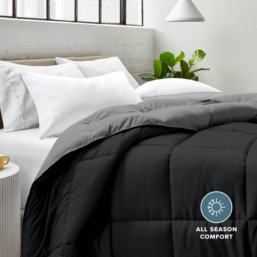Bare Home scène de vie lit avec couette illustrant confort quotidien