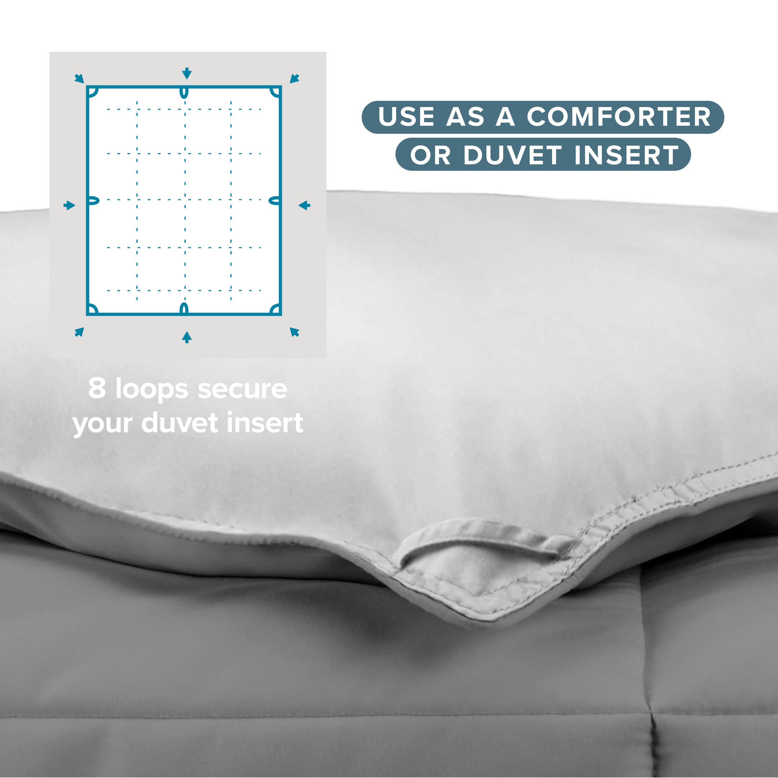 Bare Home couette posée sur lit Twin, aspect fini et confort visuel