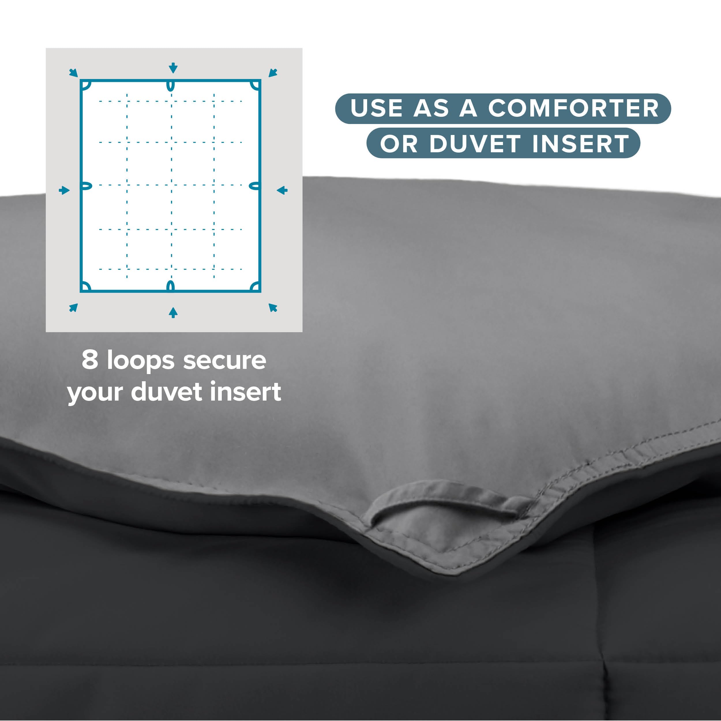 Bare Home couette installée sur lit twin pour un rendu soigné et accueillant