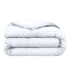 Bare Home couette twin pliée montrant douceur et gain de place