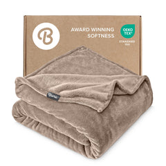 Bare Home couverture devant taupe montrant finition et couleur apaisante