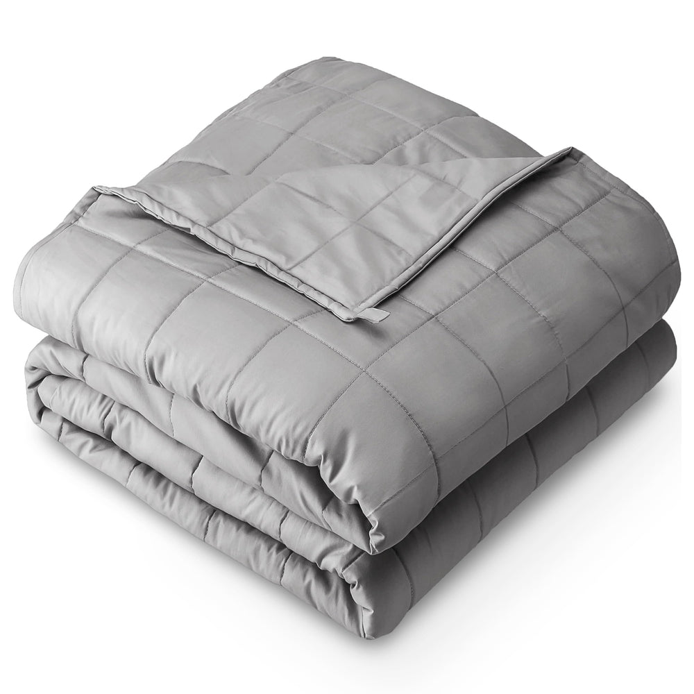 Bare Home couverture face gris clair montrant confort et style