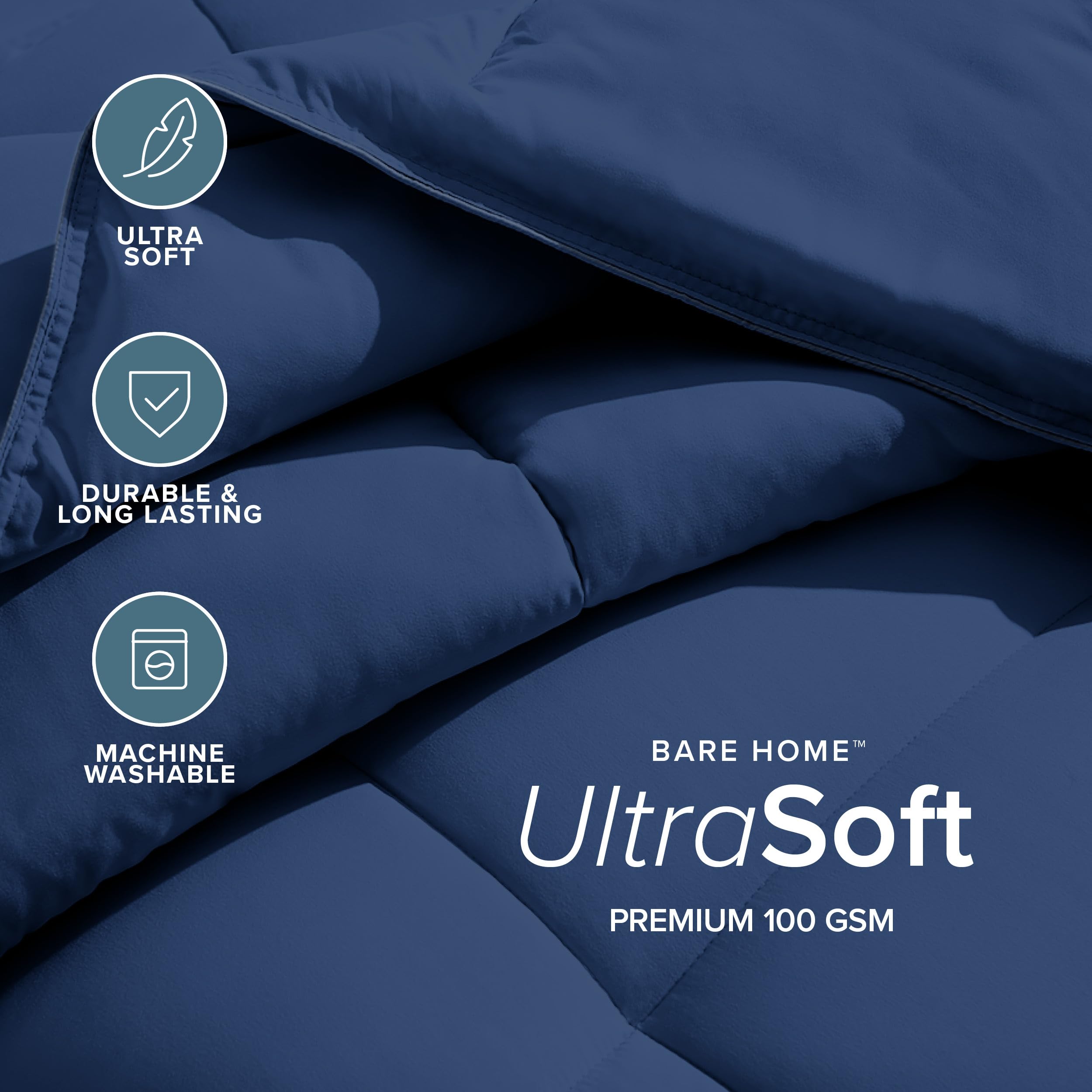 Bare Home détail des huit boucles de fixation pour housse, tenue anti-glissement