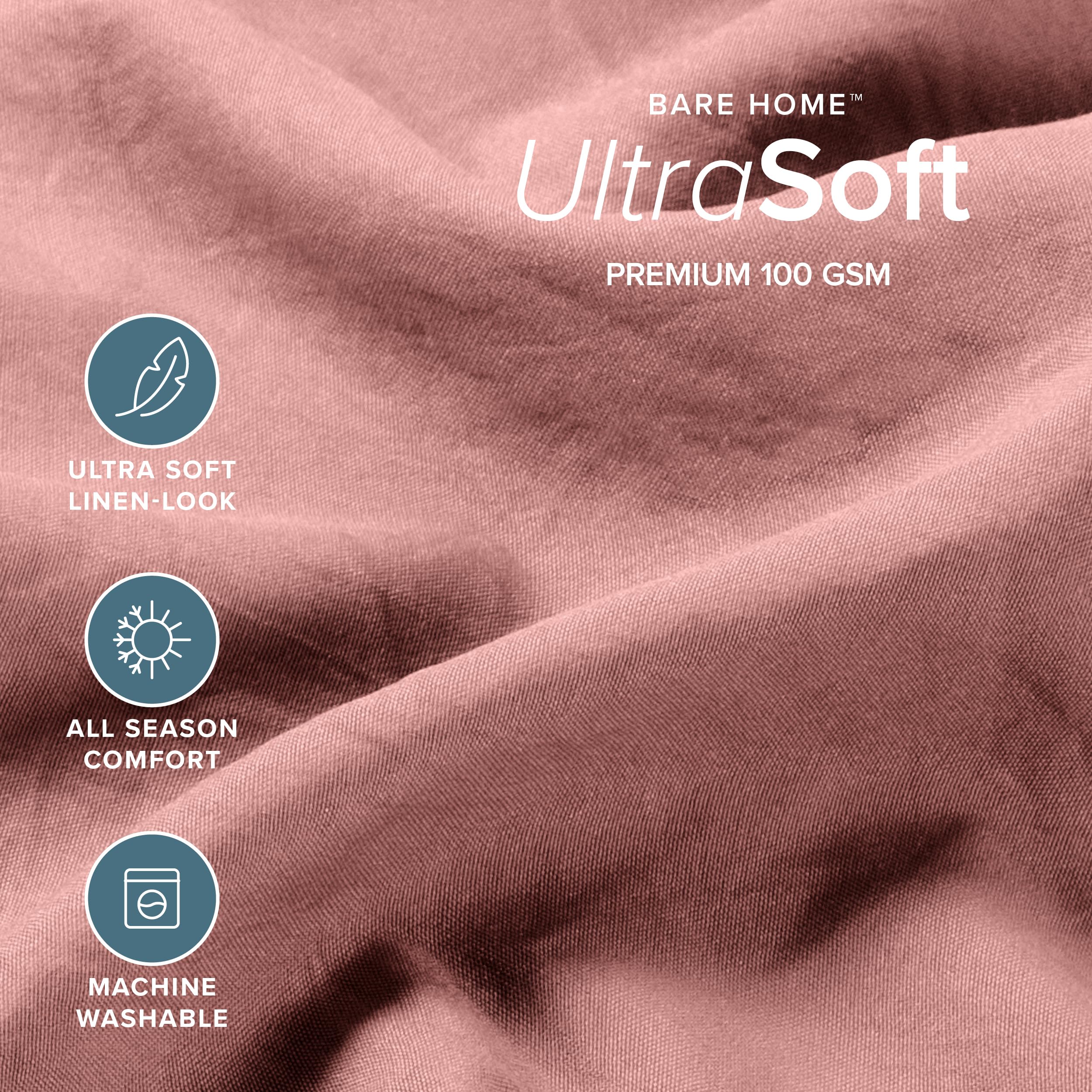 Bare Home gros plan texture montrant finition lavée et toucher doux