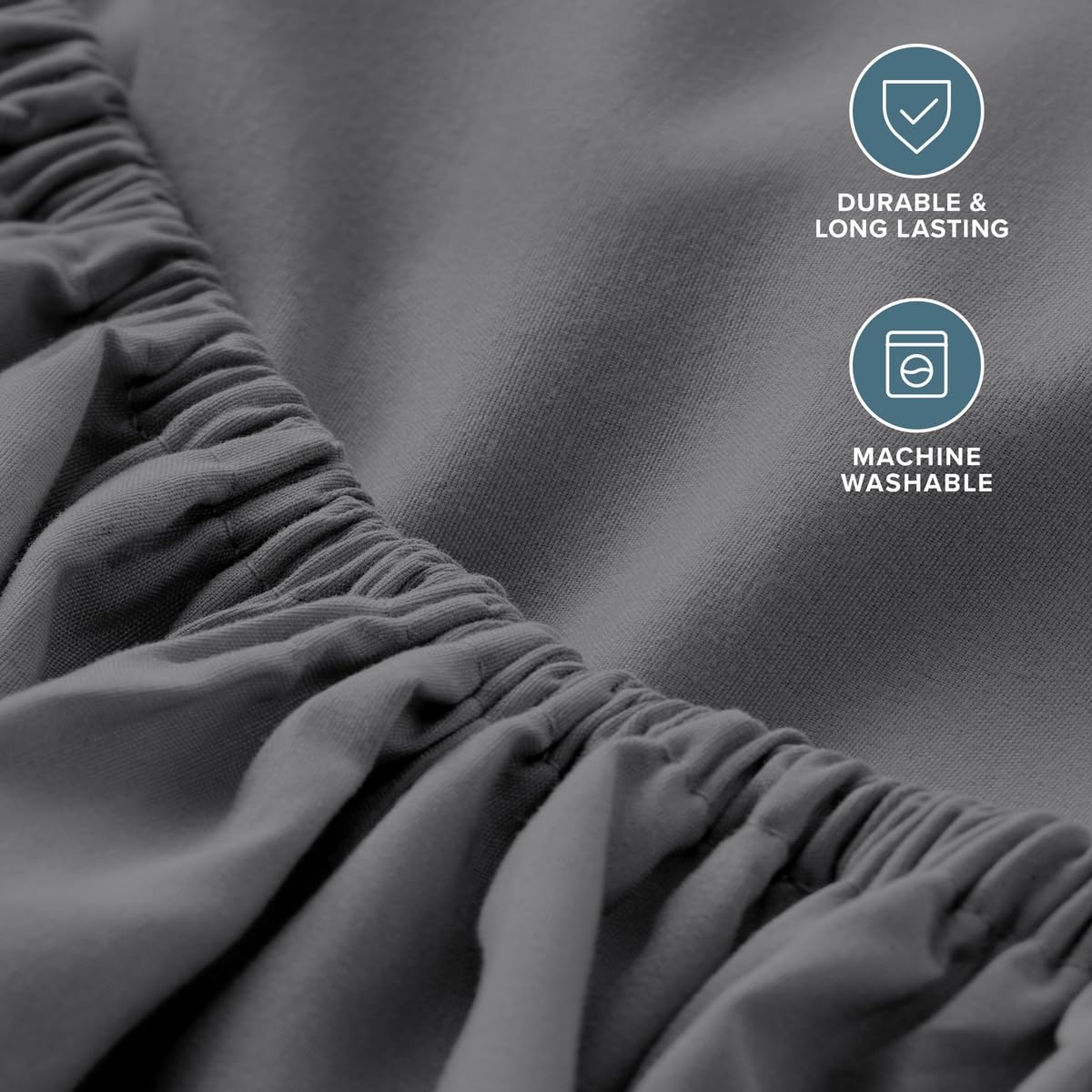 Bare Home étiquette produit visible indiquant la marque et les instructions d'entretien