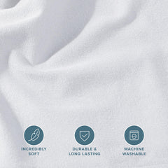 Bare Home drap-housse posé sur matelas illustrant ajustement sûr