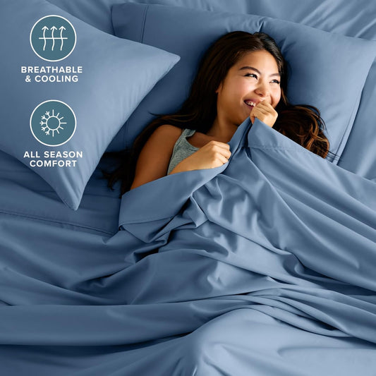 Bare Home drap-housse gros plan sur élastique, maintien fiable pour matelas profonds