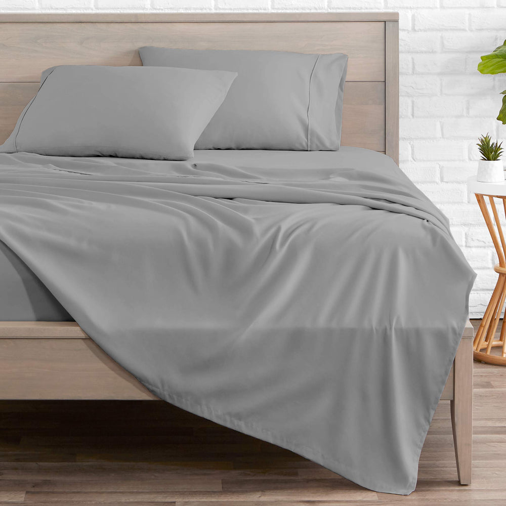 Bare Home gros plan drap-housse 1800 Ultra-Soft montrant la matière douce