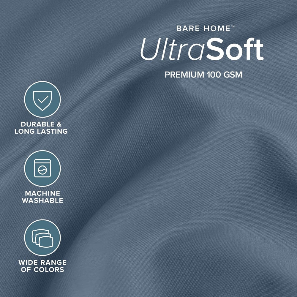 Bare Home drap plat déployé illustrant les dimensions et la finition nette
