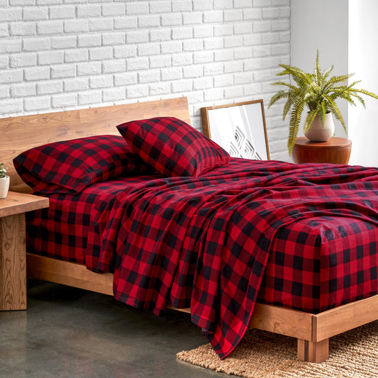 Bare Home gros plan texture flanelle montrant douceur et chaleur