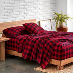 Bare Home gros plan texture flanelle montrant douceur et chaleur