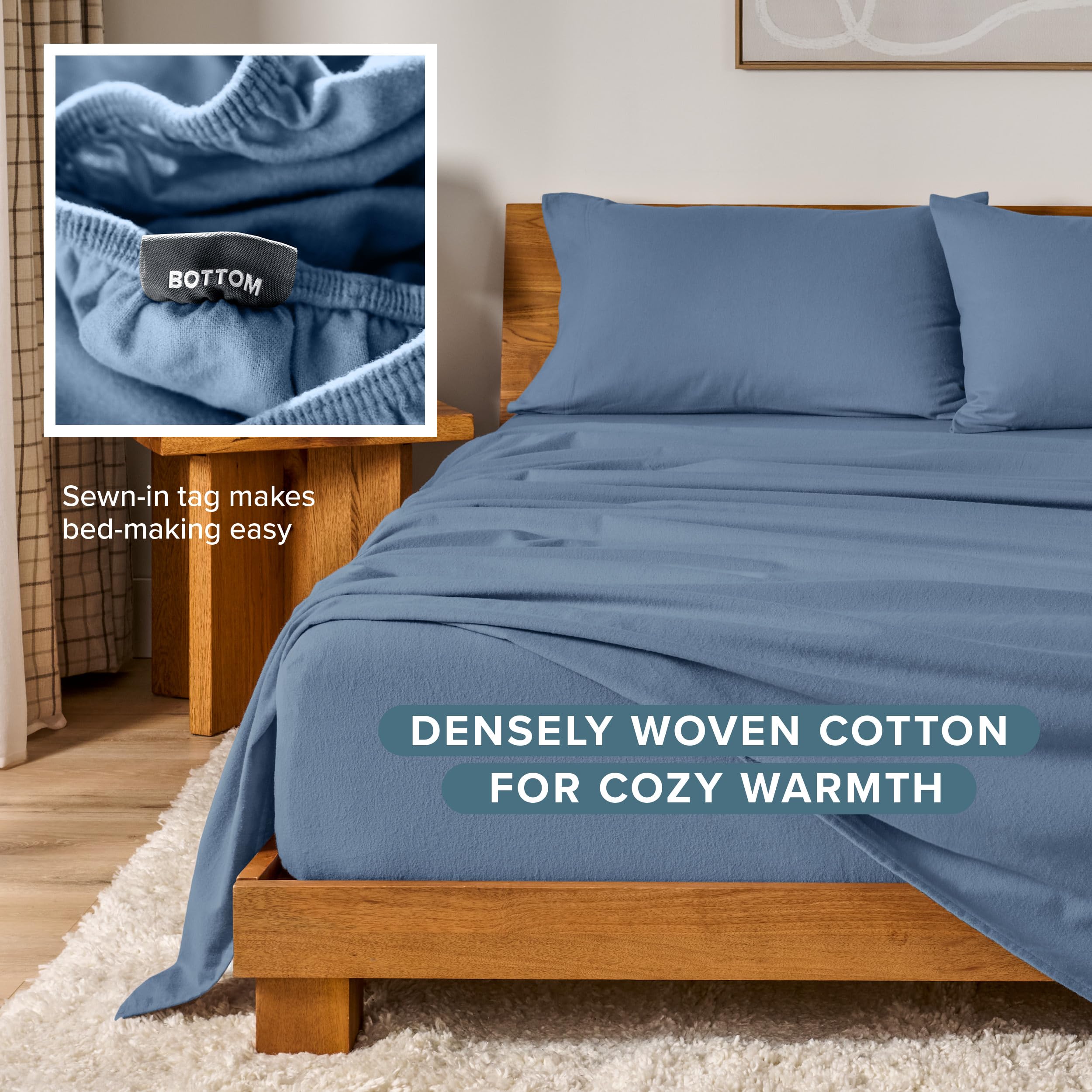 Bare Home echelle-comparative-matelas montrant profondeur 15" et ajustement