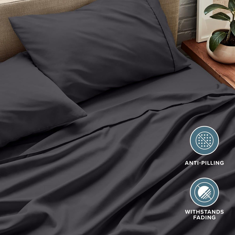 Bare Home comparaison d’échelle montrant le drap-housse sur un matelas épais