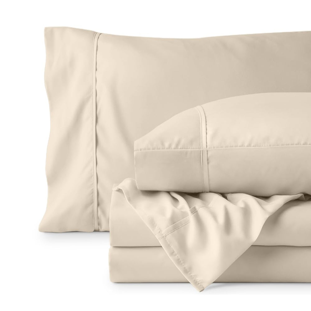 Bare Home draps montrant tenue and peu de plis après lavage pour facilité d'entretien