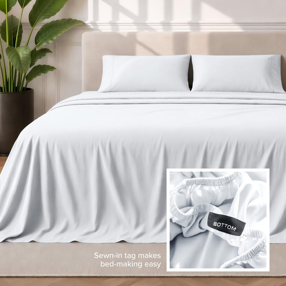 Bare Home drap posé sur matelas pour comparaison de dimensions et ajustement