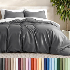 Bare Home housse de couette face montrant finition et neutralité, confort visuel