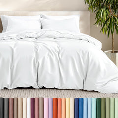 Bare Home housse de couette face avant montrant finition propre et confort