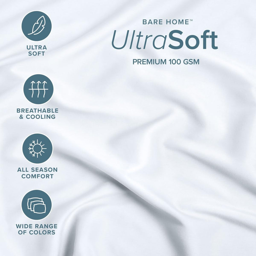 Bare Home housse étendue sur matelas Twin XL, maintien sans plis utile