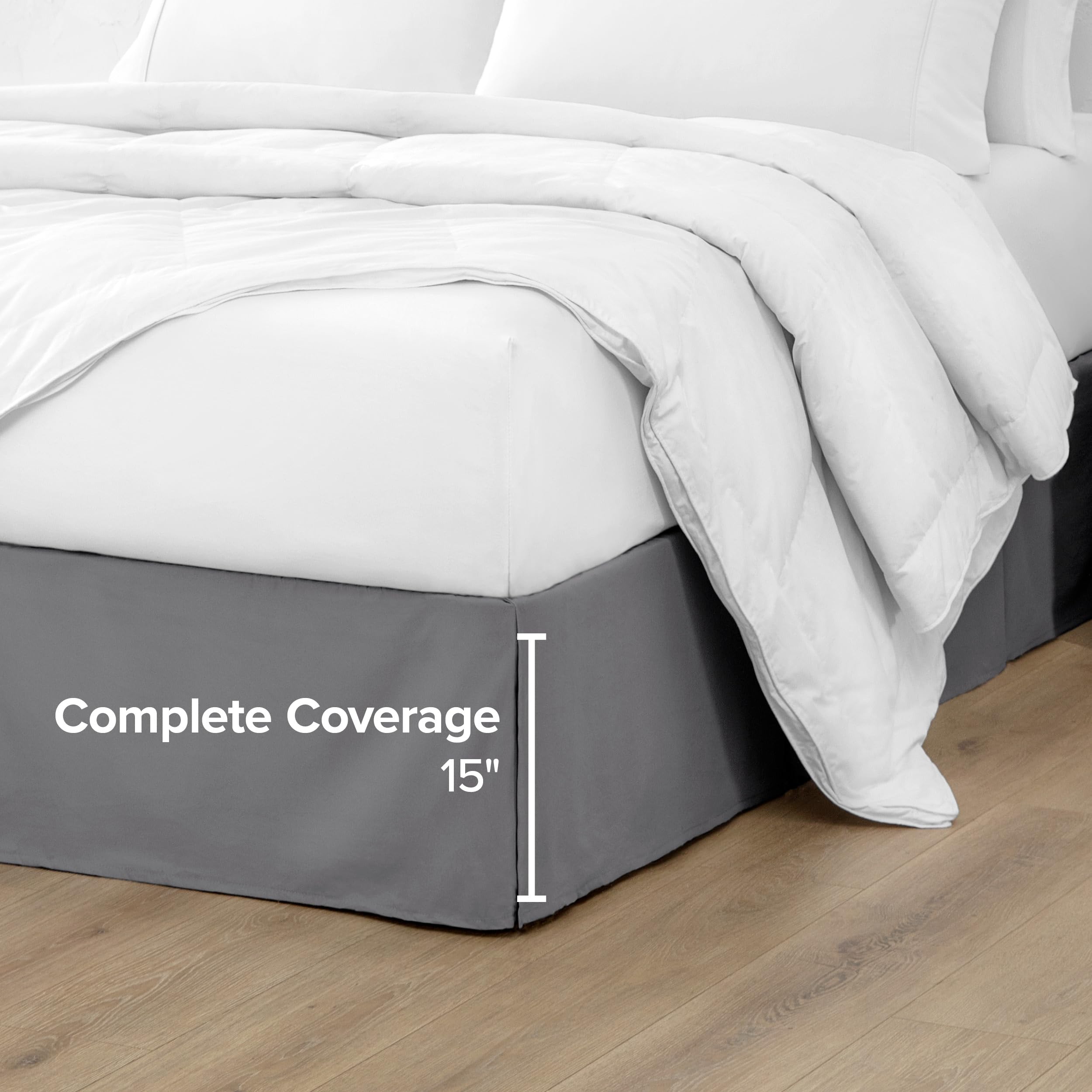 Bare Home jupe cachant sommier et rangement gain d'ordre