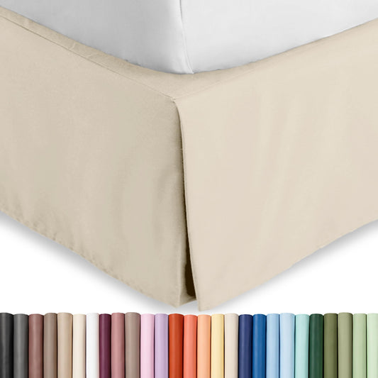 Bare Home jupe de lit face offrant un rendu soigné et élégant