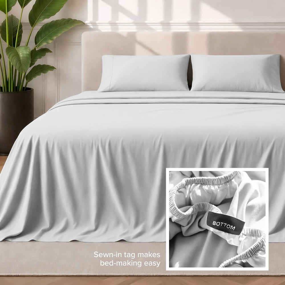 Bare Home draps posés sur lit en décor minimaliste pour confort instantané