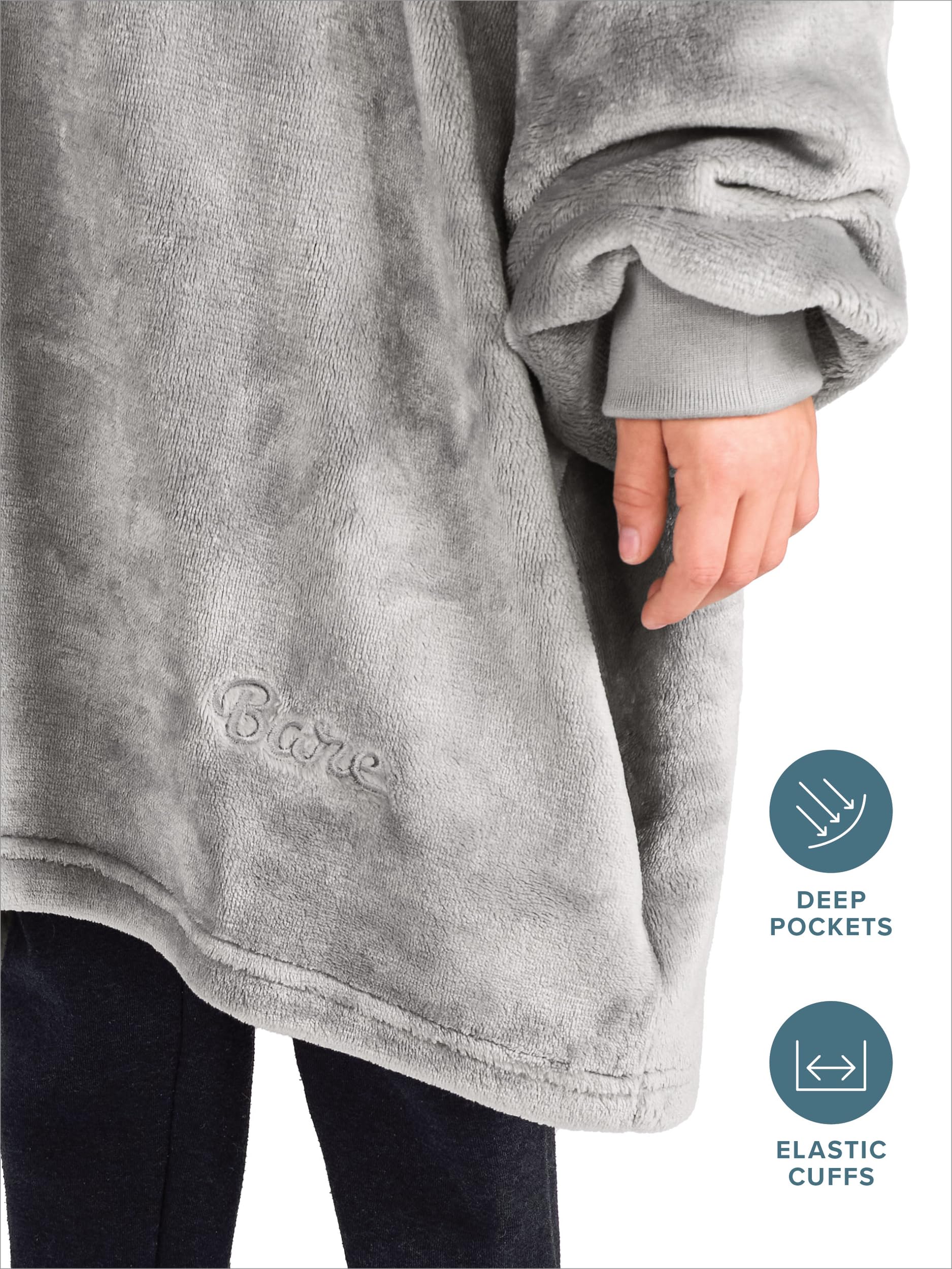 Bare Home texture microplush douce au toucher, aspect pelucheux réconfortant