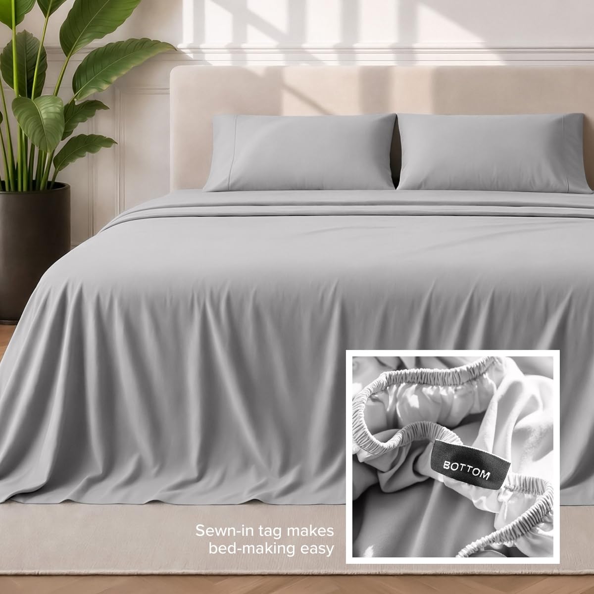 Bare Home lit Full XL fait en gris clair pour inspiration chambre moderne