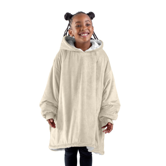 Bare Home vue avant du poncho enfant montrant coupe oversize et confort