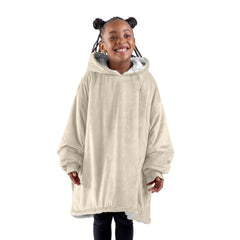 Bare Home vue avant du poncho enfant montrant coupe oversize et confort