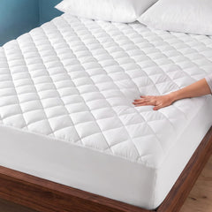 Bare Home protège-matelas face avant blanc montrant finition propre et confort